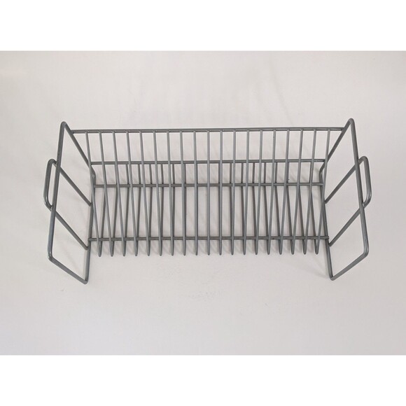 Vintage IKEA 12" Matte Silver Metal 20 CD Storage Rack/Holder - VINK 100.239.49 - Picture 3 of 9